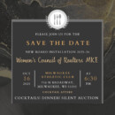 Black And Gold Modern Dinner Invitation.jpg